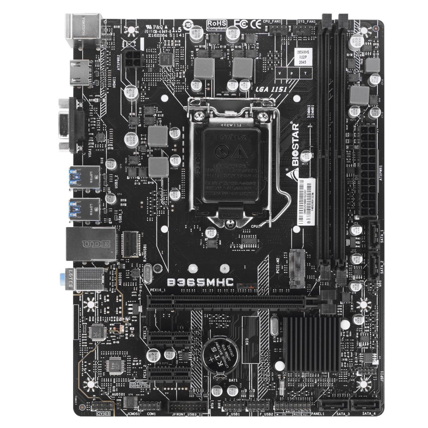 BİOSTAR B365MHC 1151 PİN DDR4 Anakart m2 Slot