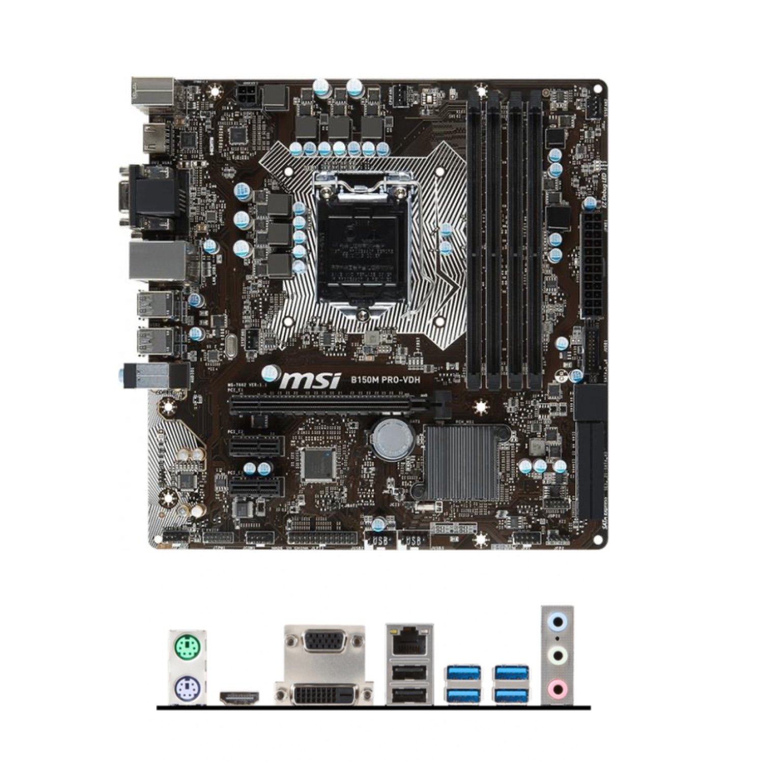MSI B150M Pro-VDH LGA 1151 Soket Anakart Kutusuz