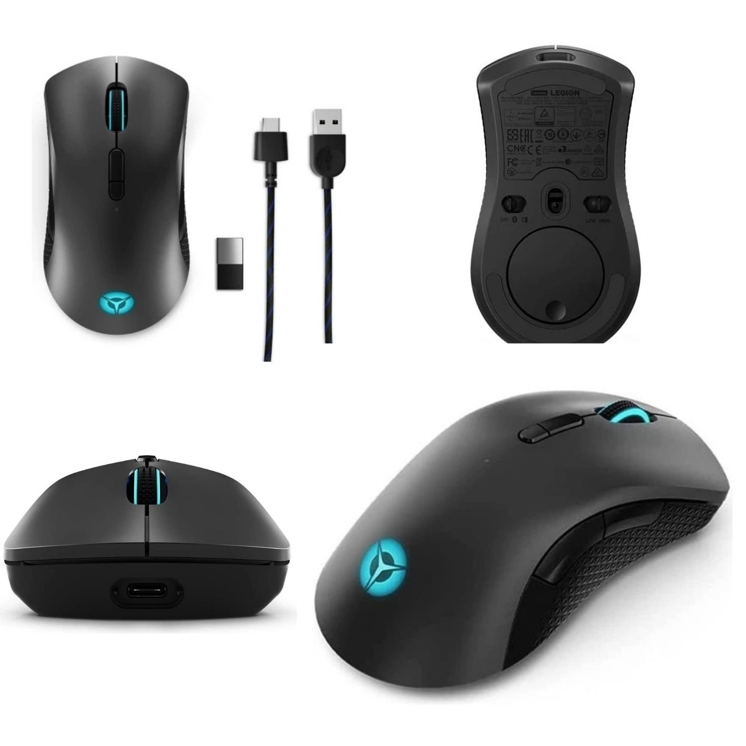 Lenovo Legion M600 GY50X79385 RGB Şarjlı Ergonomik Optik Kablolu/Kablosuz Oyuncu Mouse